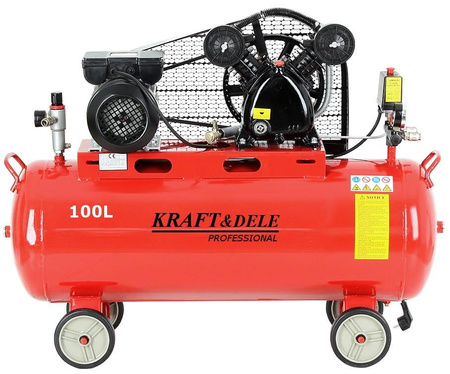 Kompresor olejowy 100L 230V KD1472 +Separator! - KRAFT&DELE