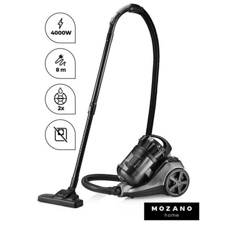 Odkurzacz bezworkowy Mozano Max Cyclonic 4000W Szary