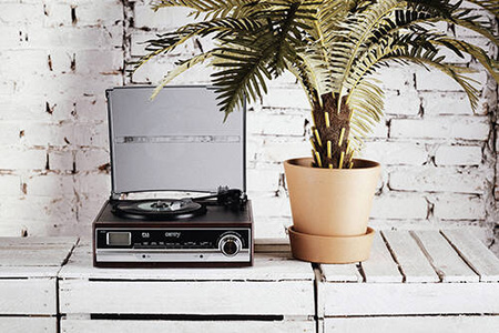 CR 1168 Gramofon z radiem i Bluetooth / MP3 / USB / SD / Nagrywaniem