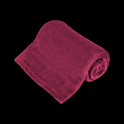 Koc polarowy 150x200 cm TEESA - amarantowy