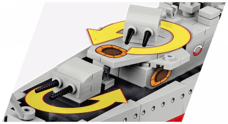 Klocki World of Warships 680 elementów - ORP Błyskawica