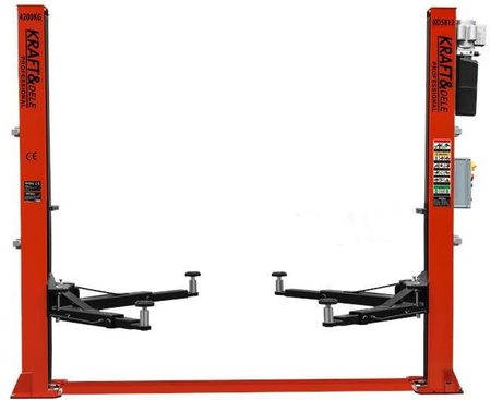 PODNOŚNIK SAMOCHODOWY KOLUMNOWY HYDRAULICZNY AUTOMATYCZNY KD5812 - KRAFT&DELE