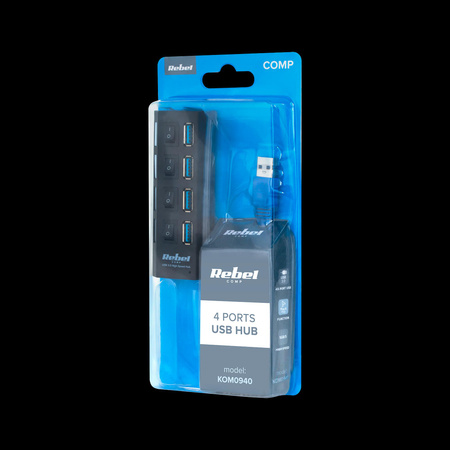 HUB USB 3.0 4 portowy Rebel