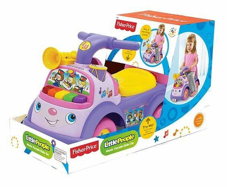 Jezdźik Fisher Price muzyczna parada fioletowy