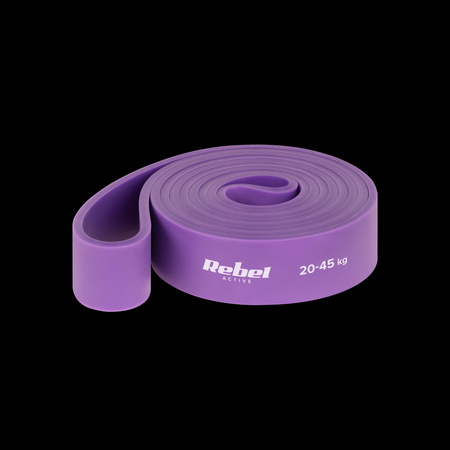 Zestaw gum do ćwiczeń TPE - Power Band PTs-1, 4-55 kg, 5 gum TPE, REBEL ACTIVE