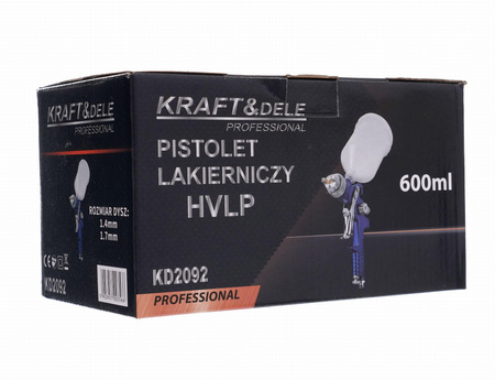 Pistolet lakierniczy HVLP 750ml KD2092 - KRAFT&DELE