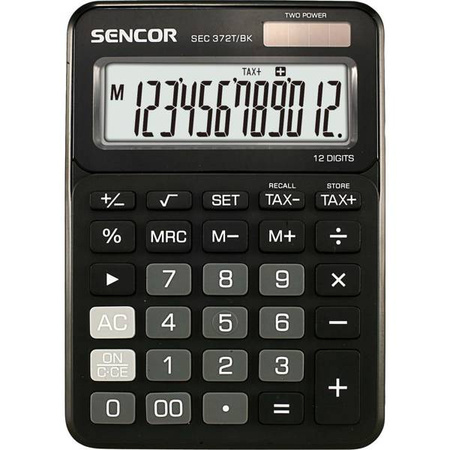 Kalkulator SEC 372T/BK Kalkulator SENCOR
