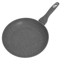 Patelnia z pokrywką, aluminium, szary marmurek, Ø26cm Klausbe KB-7317