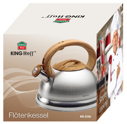Czajnik tradycyjny 3l srebrny Kinghoff KH-3336