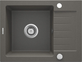 Zlewozmywak granitowy 1-komorowy z ociekaczem (ZQZ T11A) - Deante