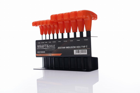 Zestaw 10 imbusów na stojaku KD10948 - KRAFT&DELE