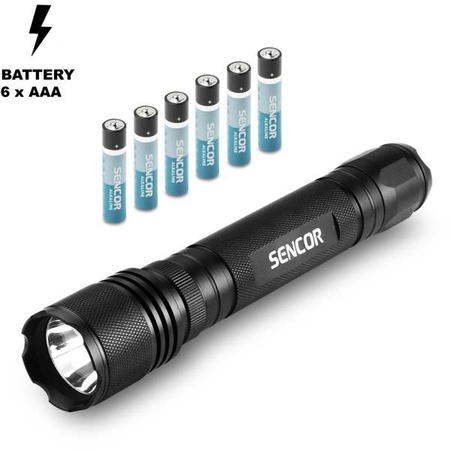 Lampa SLL 112 Latarka 5W 6XAA ALU SENCOR