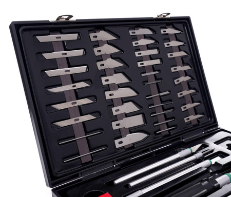 Zestaw nożyków modelarskich 56szt. KD10595 - KRAFT&DELE