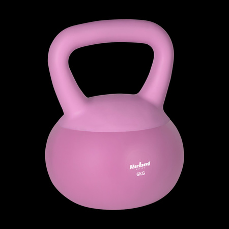Soft Kettlebell miękki winylowy 6kg REBEL ACTIVE