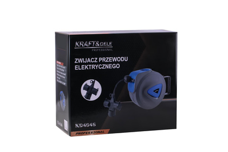 Przedłużacz ze zwijaczem 3x1,5mm 15m KD4046 - KRAFT&DELE