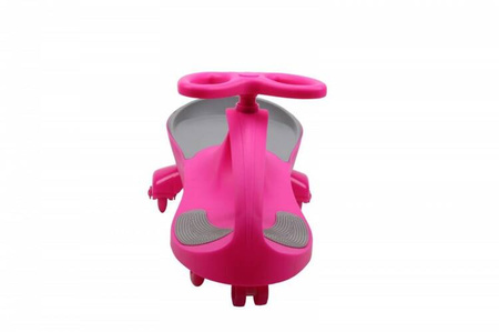 Jeździk Grawitacyjny Swing Car model 8097 Kauczukowe Koła LED róż-szary