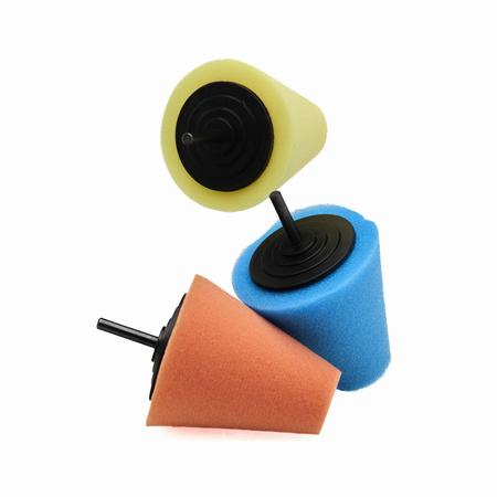 Gąbki polerskie stożek do felg 150mm zestaw 3szt. KD1592 - KRAFT&DELE