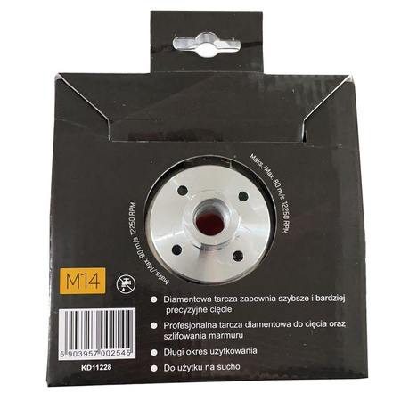 Tarcza diamentowa do fazowania,szlifowania płytek KD11228 - KRAFT&DELE