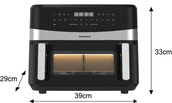Beztłuszczowa frytownica, 9l., czarna, Klausberg, KB-771 KB-7717