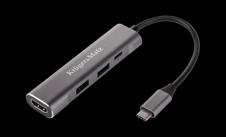 Adapter (HUB) USB typu C na HDMI/USB3.0/USB2.0/C port