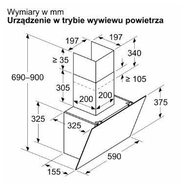 Okap BOSCH DWK65DK20