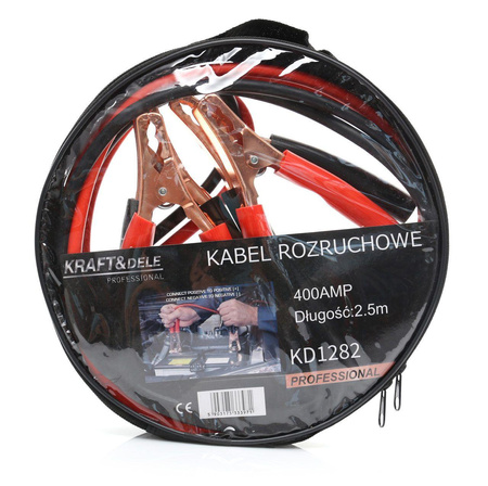 Kable rozruchowe 400A 2,5m KD1282 - KRAFT&DELE
