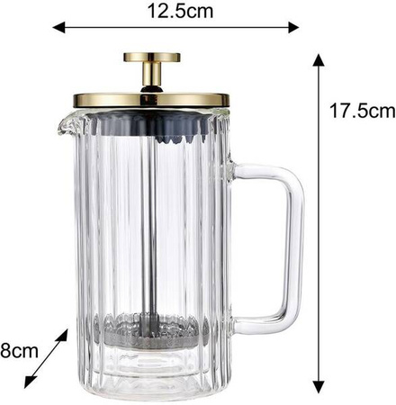 Zaparzacz do kawy/herbaty z dociskiem poj. 0,35l KB7759 KB-7759