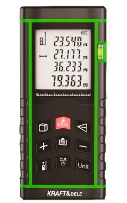 Laserowy miernik cyfrowy dalmierz 80m KD10407 - KRAFT&DELE