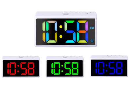 Zegar-budzik Trevi EC88601 rgb white