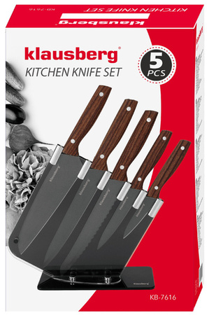 Noże kuchenne, zestaw 5 elementów, Klausbe KB-7616
