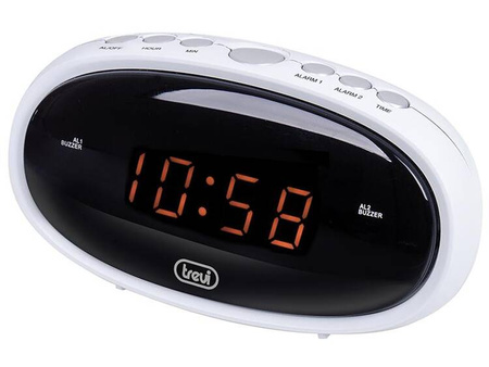 Zegar-budzik Trevi EC880 white
