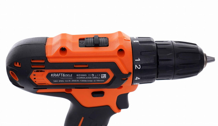 Wkrętarka wiertarka 18V Li-Ion KD3065 - KRAFT&DELE