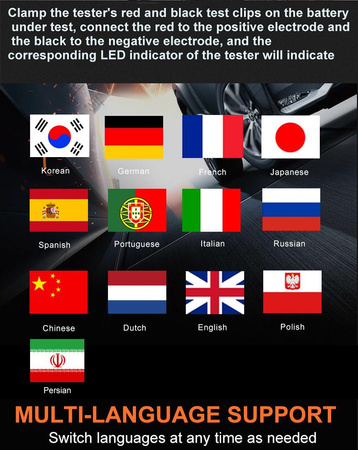 Miernik baterii Konnwei KW650