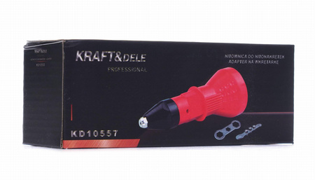 Nitownica do nitów - adapter na wkrętarkę KD10557 - KRAFT&DELE