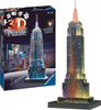 Puzzle 3D Budynki nocą Empire State Building