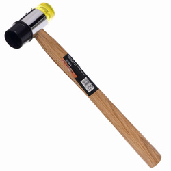 Młotek gumowo plastikowy 35mm z drewnianą rączką KD904 - KRAFT&DELE