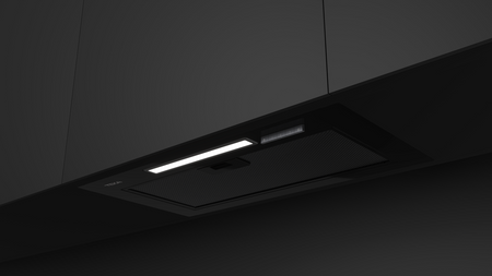 Okap w pełni zintegrowany, łatwy w montażu i z miejscem na przechowywanie INTEGRA GFI 63030 KOS BK TEKA