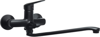 Bateria umywalkowa ścienna z wydłużoną wylewką - podłączenie na wąż (BMO N56M) - Neo