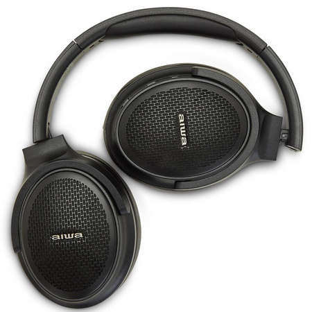 Słuchawki Nauszne AIWA HST-250BT/BK BT5.0 czarne (8435256897869) - AIWA