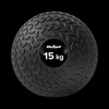 Mała piłka lekarska do ćwiczeń rehabilitacyjna Slam Ball 23cm 15kg, REBEL ACTIVE