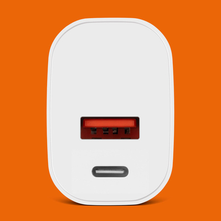 Ładowarka sieciowa Kruger&Matz GaN dual USB z funkcją Power Delivery i Quick Charge