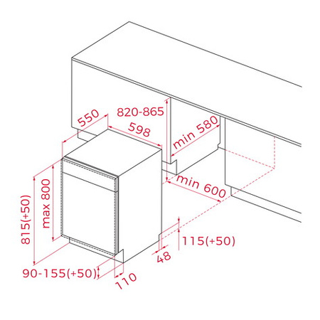 Zmywarka do zabudowy 60 cm DFI 46960 TEKA