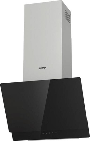 Okap przyścienny GORENJE WHI649EXBG czarny komin stal nierdzewna