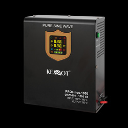 Zasilacz awaryjny naścienny KEMOT PROsinus-1000 przetwornica z czystym przebiegiem sinusoidalnym i funkcją ładowania 12V 230V 1000VA/700W