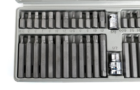 Komplet Bitów specjalnych KD10219 HEX, TORX, SPLINE 40cz. - KRAFT&DELE