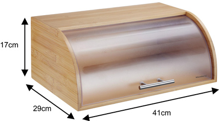 Chlebak bambusowy z akrylową pokrywą, Klausberg, KB-7874 KB-7874