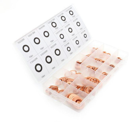 Podkładki miedziane 150 szt. KD10503 - KRAFT&DELE