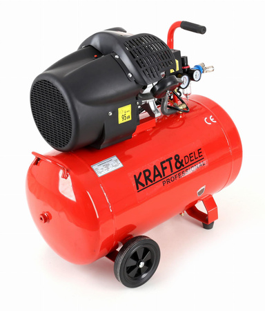 KOMPRESOR OLEJOWY SPRĘŻARKA 100L KD1483 - KRAFT&DELE