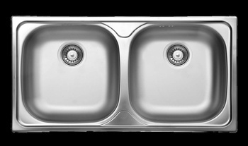 Zlewozmywak stalowy 2-komorowy (ZEX 0203) - Deante