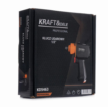 KLUCZ UDAROWY PNEUMATYCZNY 1/2" KD5463 - KRAFT&DELE